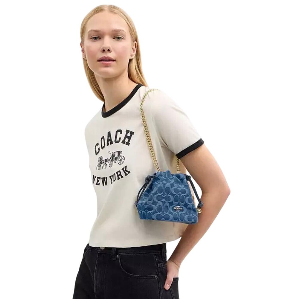 Coach Faye Mini Drawstring Bag NWT - Picture 2 of 6